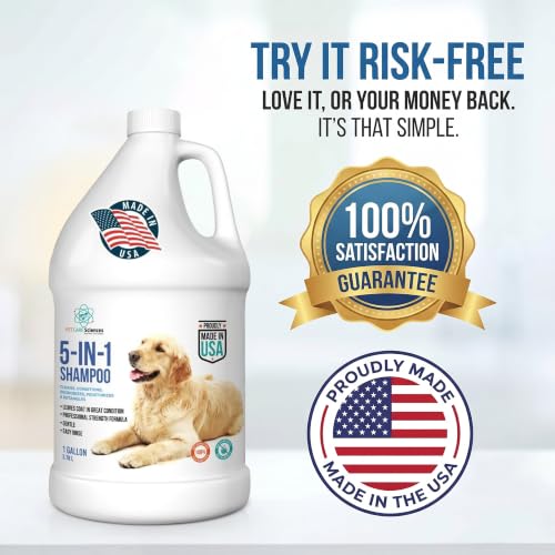1 Gallon 5 in 1 Dog Shampoo and Conditioners for Cleans (1 Gallon)