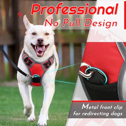 Dog Harness for Medium Sized Dogs (Medium / Red)