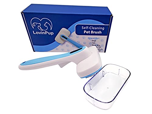 Pet Slicker Brush (Slicker Brush (Blue/White))