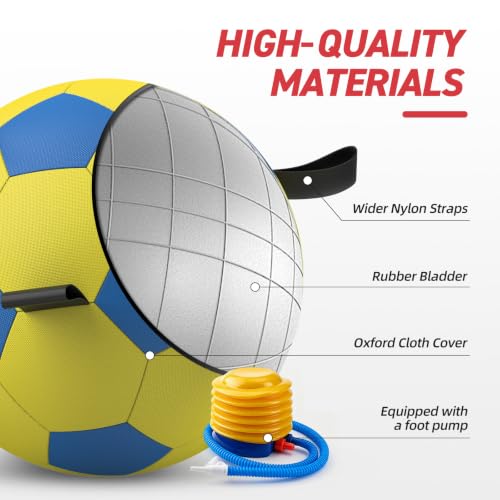 25 Inch Herding Ball for Dog with Straps (Yellow / 25 Inch)