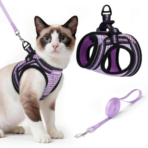 Cat Harness and Leash Set (L / Stars & Stripes)