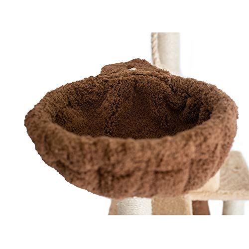 Premium Cat Tree Model X7805 (42"(L)X26"(W)X78"(H) / Goldenrod)