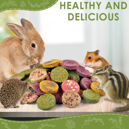 48Pcs Timothy Hay Cake Bunny Chew Toys (1.25 Pound (Pack of 1))