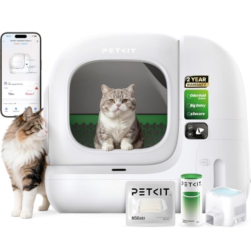 Purobot Max 3 Automatic Litter Box Large Opening Odor Control Safety