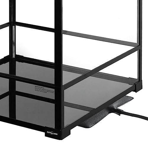 REPTIZOO 90 Gallon Reptile Terrarium 24" x 24" x 36" Large Glass Reptile Tank (24" x 24" x 36")