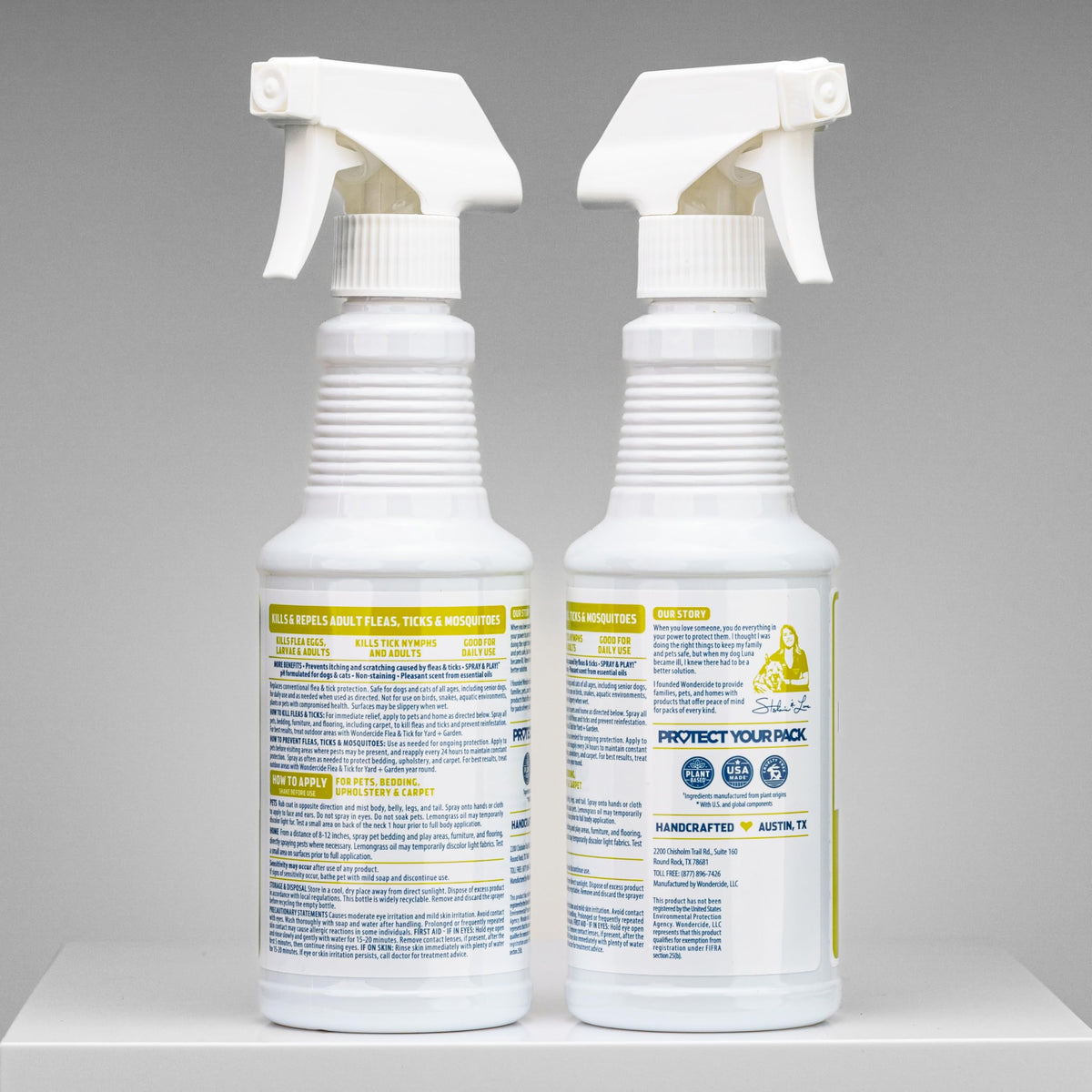Flea Tick & Mosquito Spray for Pets & Home (32 Fl Oz / Lemongrass)