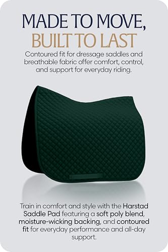 Harstad Horse Saddle Pad Dressage (Hunter Green / Horse)