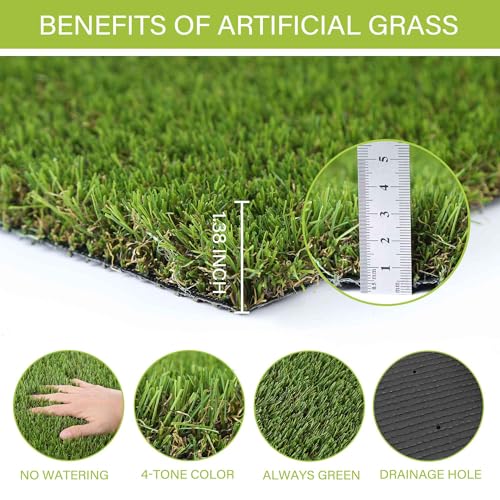 Dog Grass Pads 6.5 x 10 FT Artificial Grass Pee Pads for Dogs Potty Fake Grass Rug Turf Mat for Dogs Training Indoor Outdoor Garden Lawn Artificial Grass Rug (6.5x10 FT)