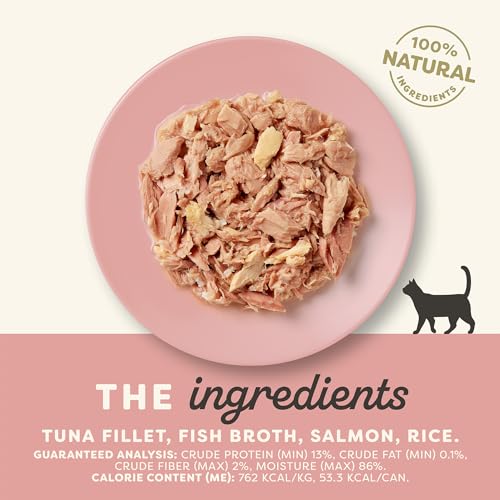 Tuna Fillet & Salmon in Broth Wet Cat Food 24 (2.47 Ounce (Pack of 24))