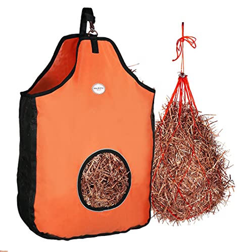1200 D Hay Feeder Tote Bag for Horses (Orange)
