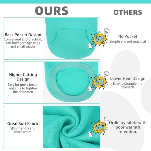Dog Hoodie for Large Medium Small Dogs (Lake Blue / Medium)