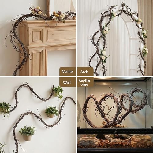 118" Bendable Artificial Grapevines Garland Tree Branches (Large)