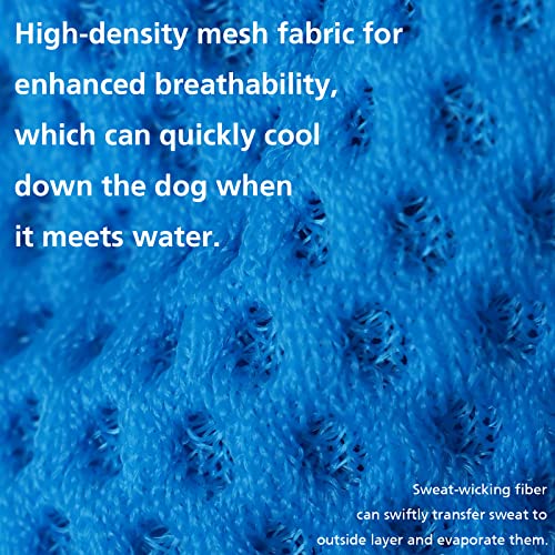 2 Pack Cooling Shirts for Dogs (2XL(chest:18.5-20.5") / Blue&Grey)