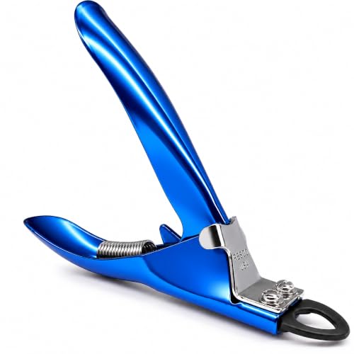 Guillotine Dog Nail Clippers for Small to Medium Dogs (Electric Blue / Regular)