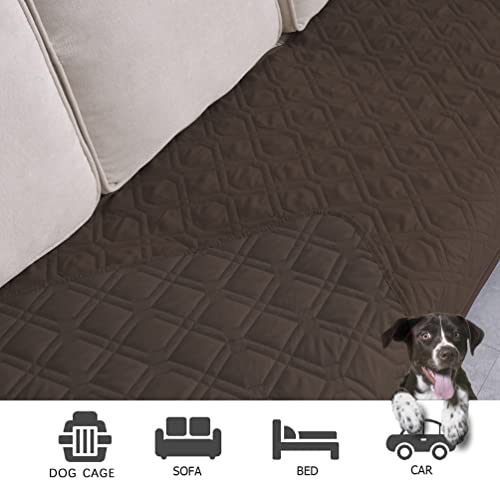 Waterproof Dog Bed Blankets Cover for Bed Couch Sofa Reversible (30x70 Inch (Pack of 1) / Chocolate)
