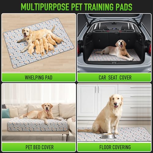 Washable Pee Pads for Dogs (Gray / 51 x 28")