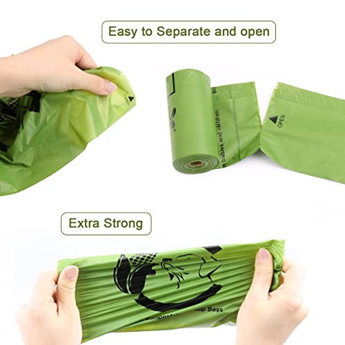 Certified Home Compostable Dog Poop Bags (Forest Green / 120 Count (Pack of 1))