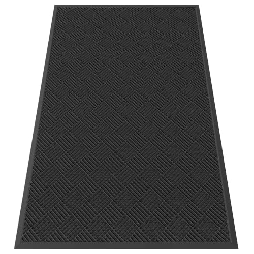 Indoor Outdoor Door Mat (Black Diamond / 4' x 6' (Rectangular))