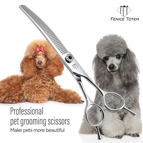 Dog Grooming Scissors (Curved Blender / 7.0 inch)