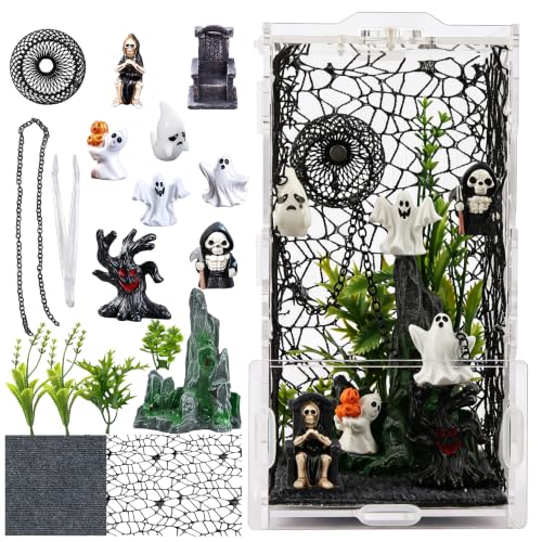 20PCS Acrylic Jumping Spider Enclosure Kit (Green-Scandi style)