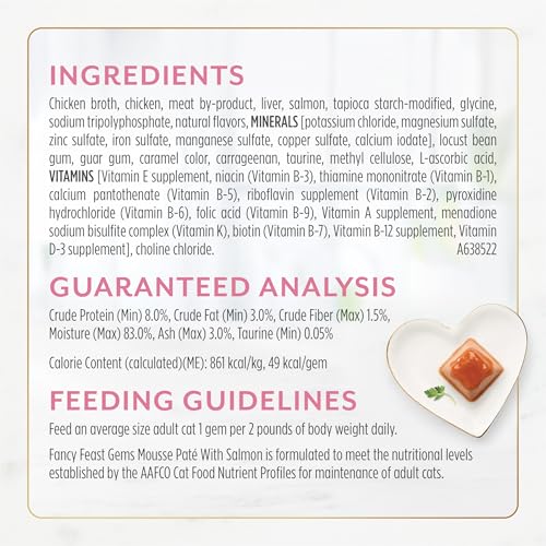 Purina Fancy Feast Gems Salmon Wet Cat Food (4 Ounce (Pack of 8))