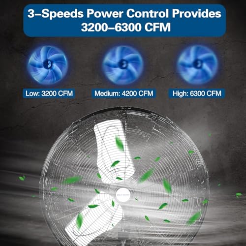 24 in. Outdoor Oscillating Wall Fan
