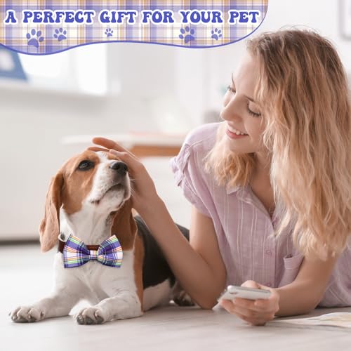 50 Pcs Plaid Dog Bow Ties