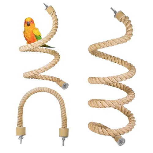 3pcs Bird Rope Perch for Parrots