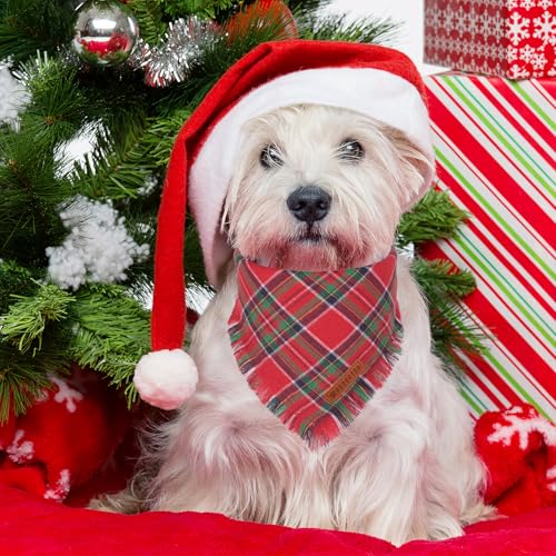 Christmas Dog Bandanas with Tassels Edges (Small / Christmas-1)
