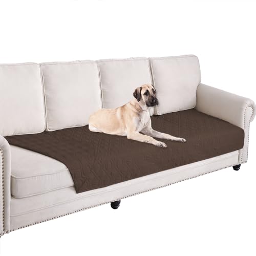Waterproof Dog Bed Cover Pet Blanket for Furniture Bed Couch Sofa Reversible (40x90 Inch (Pack of 1) / Chocolate)