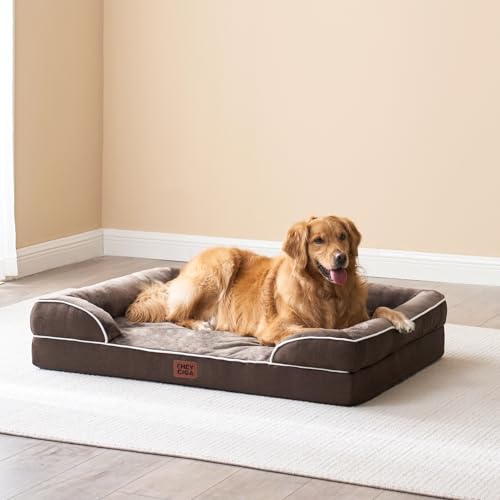 Orthopedic XXL Dog Bed (Brown / 48.0"l X 35.0"w X 8.0"th)