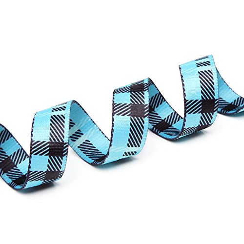 Adjustable Dog Collar (Medium / Blue Plaid)