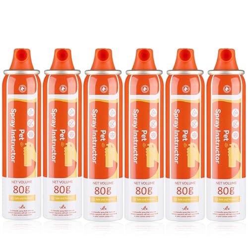 Corrector Dog Trainer Spray 80ml 6 Pack Dog Corrector to Stops Dog Fights (orange-6PP)