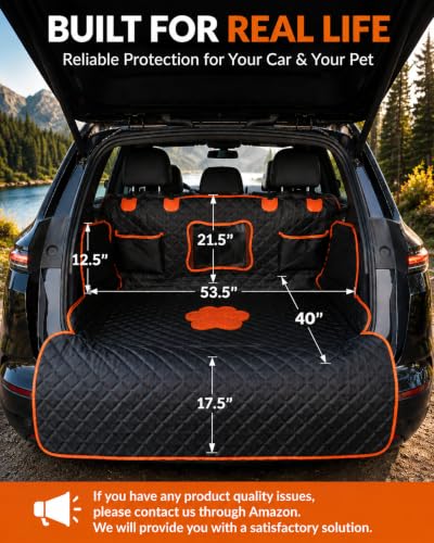 SUV Cargo Liner for Dogs (Dog Paw / L)