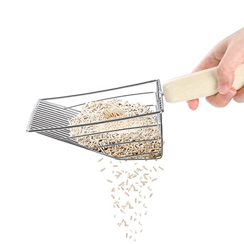 2 Pack Fast Sifting Cat Litter Scoop with Stand