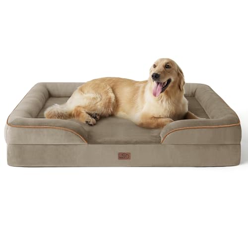 Orthopedic XLPlus Dog Bed Extra Large Washable Original Design (Hazel / 48"l X 35"w X 8"th)