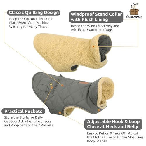 Dog Winter Coat (X-Small / Grey)