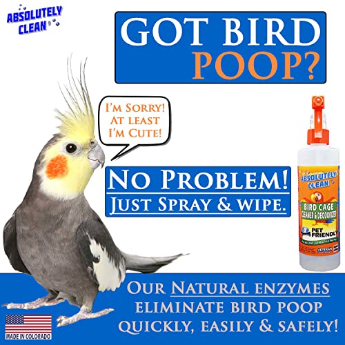 Amazing Bird Cage Cleaner and Deodorizer (16 Fl Oz (Pack of 2))