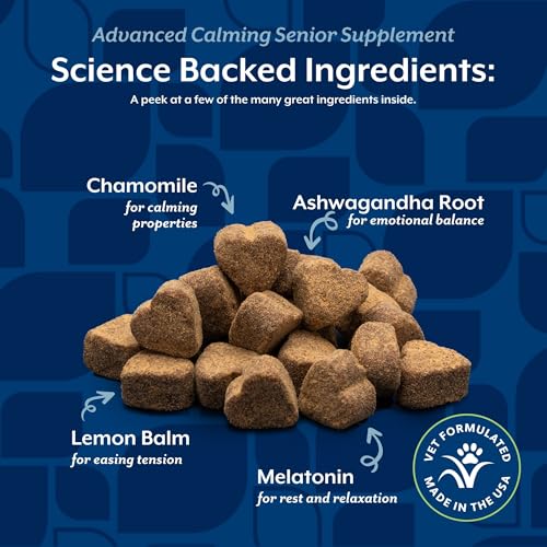 Senior Advanced Calming Aid Dog Supplement (60 Count (Soft Chews))