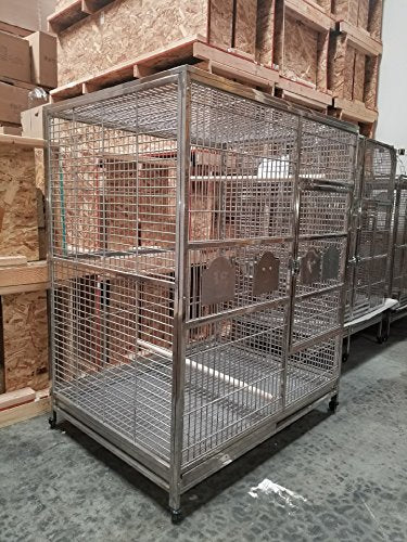 304 Stainless Steel Bird Parrot Macaw Breeder Extra Large Cage