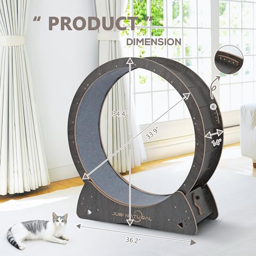 33.9" Cat Wheel for Indoor Cats (BLACK / 33.9")