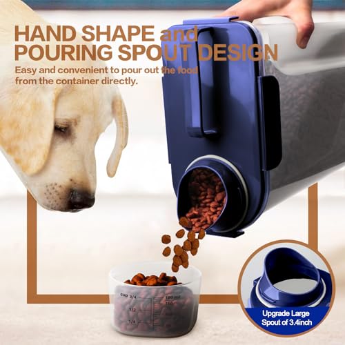 Dog Food Storage Container (Blue 6Qt + 3Qt)