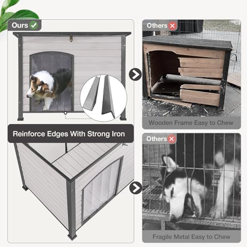 Dog House Outdoor Dog House for Small Medium Large Dogs