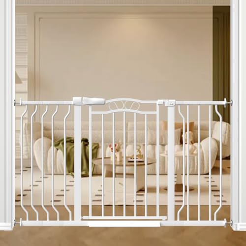 29.53 53.1” Extra Wide Baby Gate (White / 29.53"-53.1")