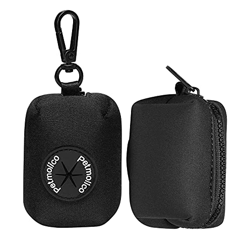 Dog Poop Bag Holder Dispenser 2 Pack (Black)