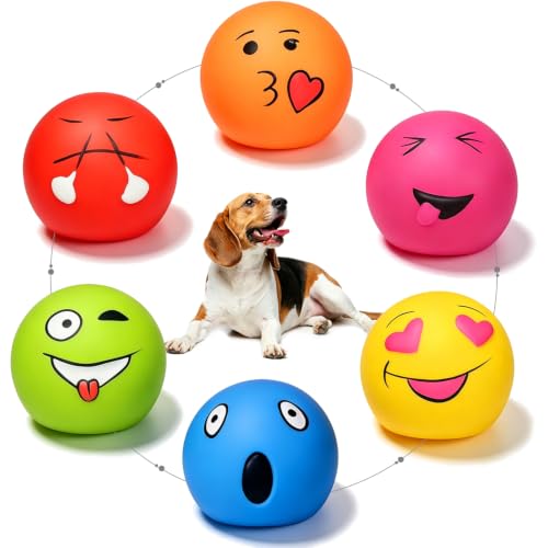 Squeaky Dog Toys for Medium Dogs (Regular Ball Multi-color / Medium)