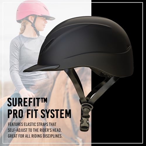 Intrepid Saddle Horse Riding Helmet (Medium / Black)