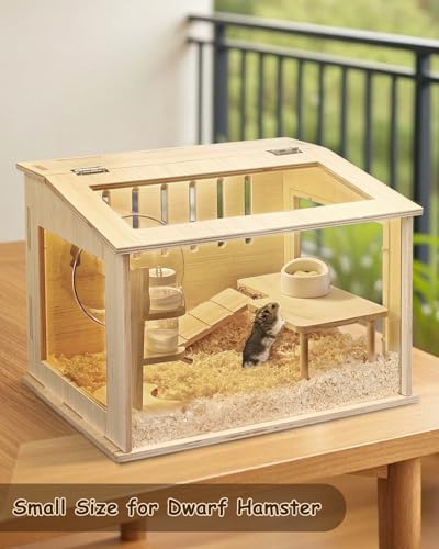 Small Wooden Hamster Cage for Dwarf Hamsters