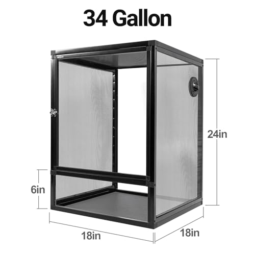 18" x 18" x 24" Front Opening Chameleon Cage with 3 (18" x 18" x 24")