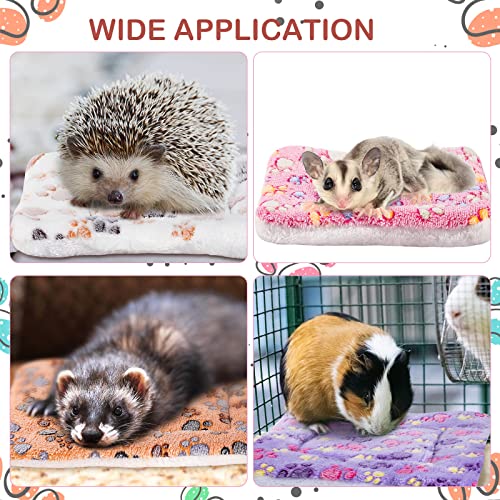 4 Pack Soft Pet Bed Mat Small Dog Crate Fleece (13 x 10 Inches / Vivid Color)